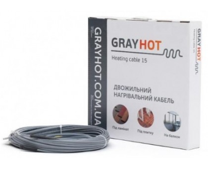 Нагревательный кабель GrayHot 15 18,5 м 273 Вт