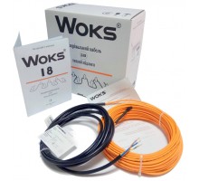 Нагревательный кабель под плитку Woks 18 6,0 м 100 Вт