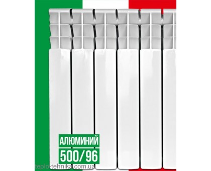 Алюминиевый радиатор ITALCLIMA Vettore 500/96