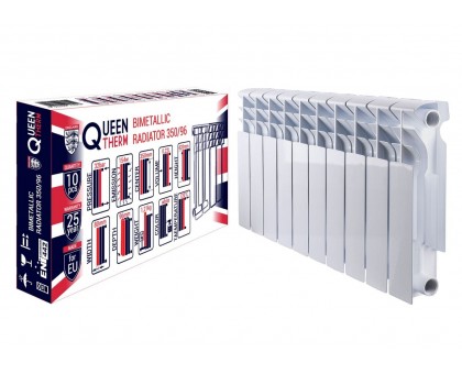 Биметаллический радиатор QUEEN THERM 350/96