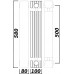 Биметаллический ﻿﻿радиатор QUEEN THERM 500/100 UNIVERSAL 