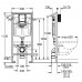 Инсталляция GROHE Rapid SL 3 в 1 с клавишей 38772001