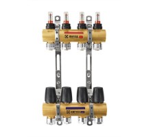 Коллектор теплого пола Raftec 1"х3/4" на 2 выхода (LCR-1.2)