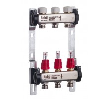 Коллектор теплого пола ROHO R804-03 - 1"х 3 выхода