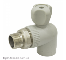 Кран радиаторный угловой ASG-Plast ППР 20х1/2"