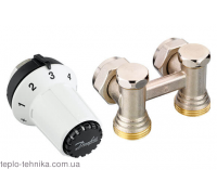 Комплект нижнего подключения угловой Danfoss RAS-C+RLV-KS 013G5276