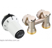 Комплект нижнего подключения угловой Danfoss RAS-C+RLV-KS 013G5276