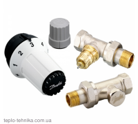 Комплект прямой Danfoss RA-N + RAS-C + RLV-S 1/2" (013G5254)