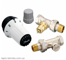 Комплект прямой Danfoss RA-N + RAS-C + RLV-S 1/2" (013G5254)