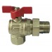 Кран шаровый угловой SELBA PN40 1/2" SL1543 с американкой