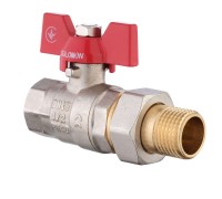 Кран шаровый Solomon PN 40 1/2" с американкой