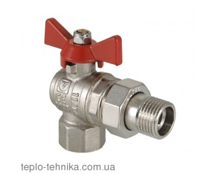 Кран шаровый угловой Valtec Base VT.228.N.04 1/2" с американкой